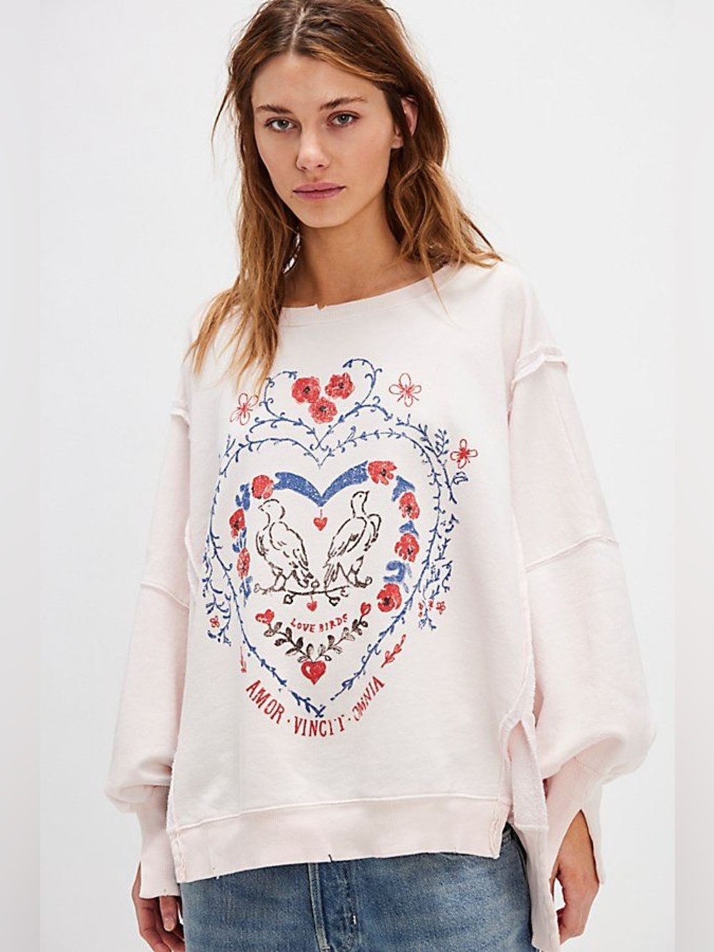 NWOT Free People We The Free Printed Camden Pullover